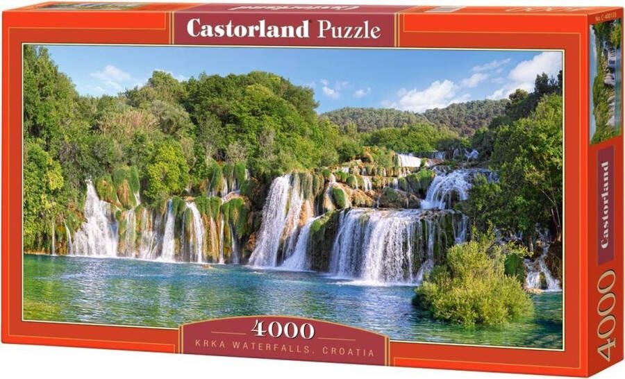 Castorland puzzel Krka watervallen in Kroatië 4000 stukjes
