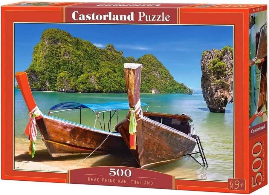 Castorland Puzzel 500 Stukjes Volwassenen Legpuzzel puzzel Tropisch strand 47cm