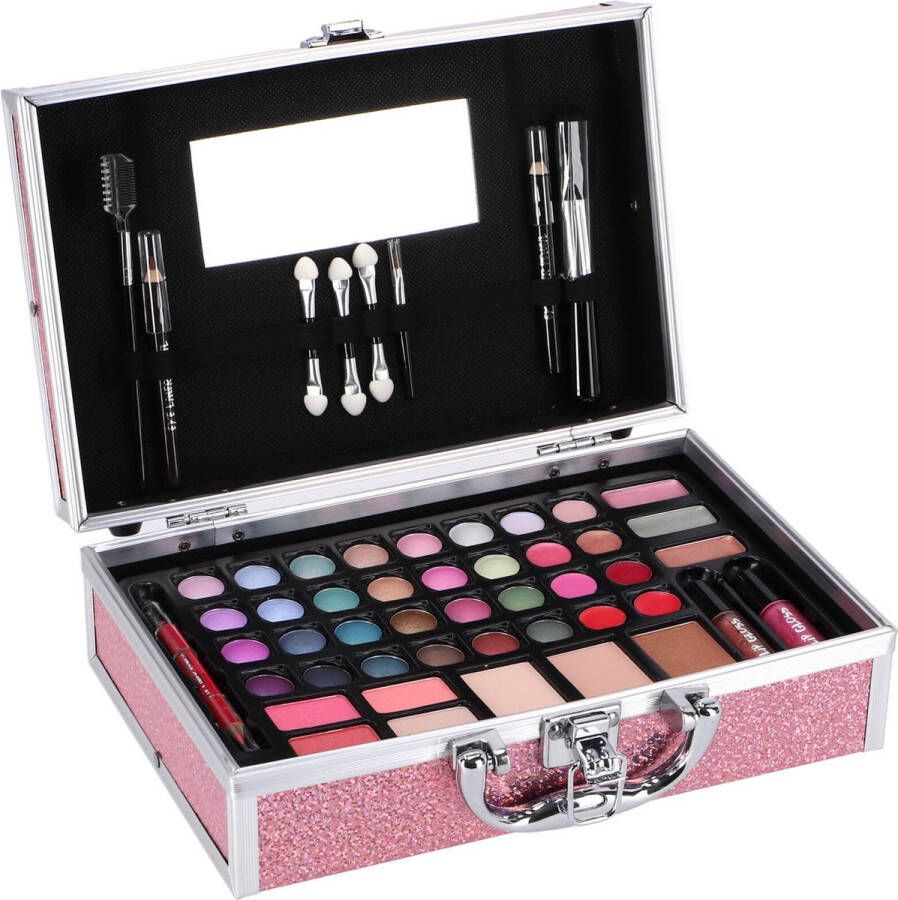 Casuelle make up koffer roze glamour