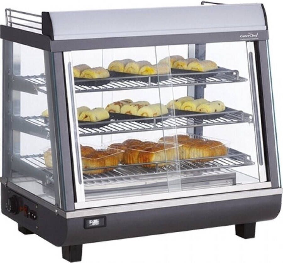 CaterChef Warmhoudvitrine 680x490x660 mm (bxdxh)