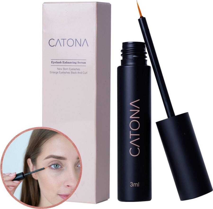 CATONA Wimperserum – Lash Serum – Lange en Volle Wimpers – Eyelash Serum – Extra Krachtig – 3 ml – Natuurlijke Ingrediënten