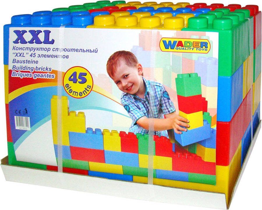 Cavallino Toys Cavallino Bouwblokken XXL 45dlg