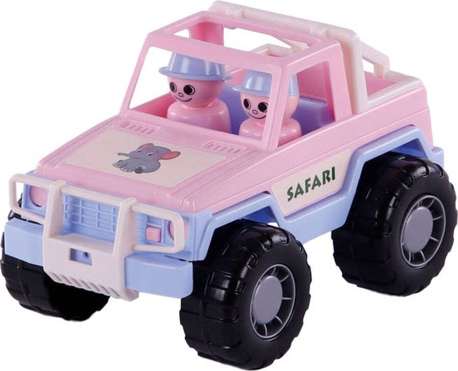 Cavallino Toys Cavallino Jeep Roze met 2 Speelfiguren