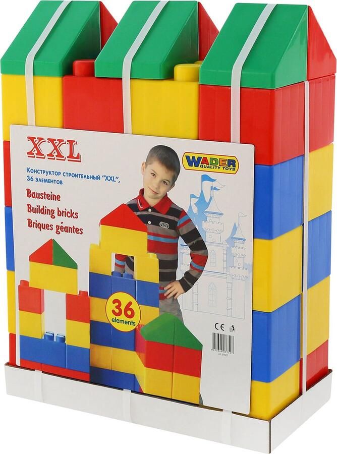 Cavallino Toys Cavallino Bouwblokken XXL 36dlg