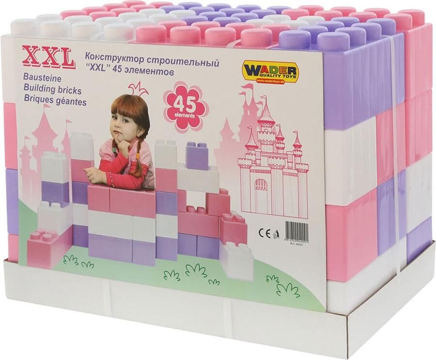 Cavallino Toys Cavallino Bouwblokken XXL 45dlg