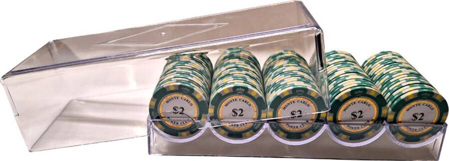 Cave & Garden Poker bakje met waarde 2 Pokerset Poker fiches Poker chips Poker set Casino chips Poker fiches met waarde
