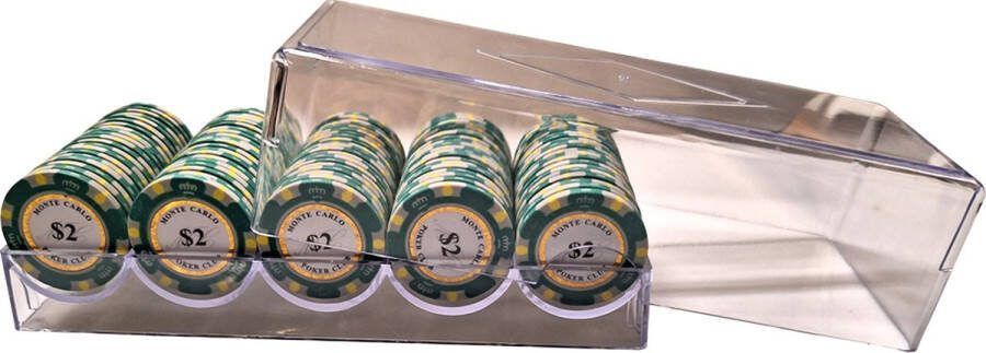 Cave & Garden Poker bakje met waarde 2 Pokerset Poker fiches Poker chips Poker set Casino chips Poker fiches met waarde
