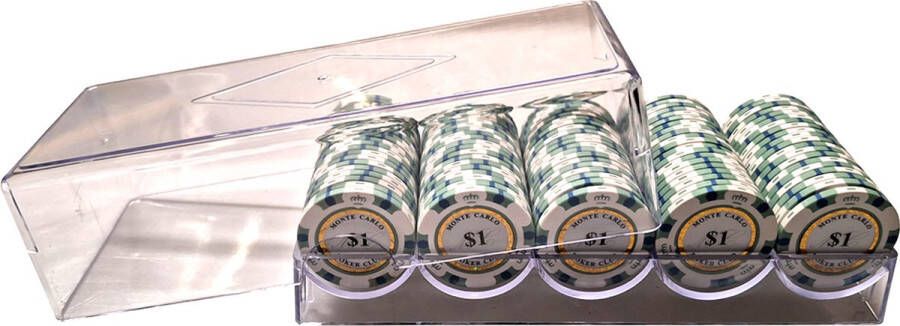 Cave & Garden Poker bakje Waarde 1 Pokerset Poker fiches Poker chips Poker set Casino chips