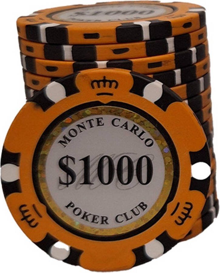 Cave & Garden Poker chips Poker Pokerset Poker chip met waarde 1000 Monte Carlo poker chip Fiches Poker fiches Poker chip Klei fiches