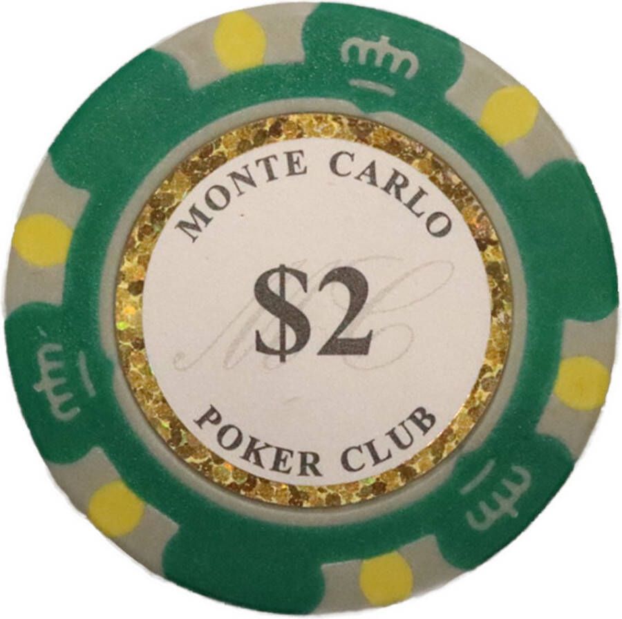 Cave & Garden Poker chips Poker Pokerset Poker chip met waarde 2 Monte Carlo poker chip Fiches Poker fiches Poker chip Klei fiches