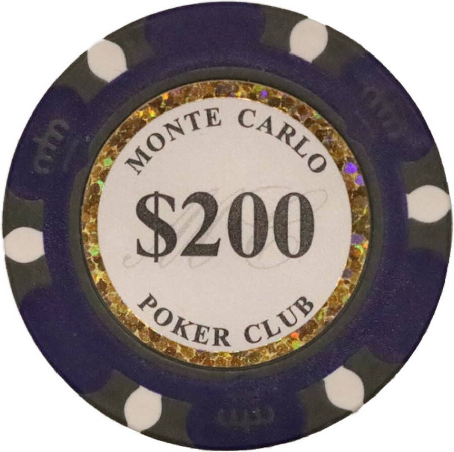 Cave & Garden Poker chips Poker Pokerset Poker chip met waarde 200 Monte Carlo poker chip Fiches Poker fiches Poker chip Klei fiches