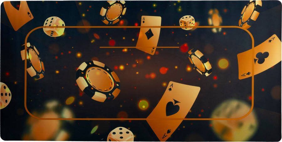 Cave & Garden Poker mat casino Pokermat Pokerkleed Poker mat Poker tafel Poker kleed Poker Game mat Rubber 160 x 80cm Antislip Puzzelmat Speelmat Poker speelmat