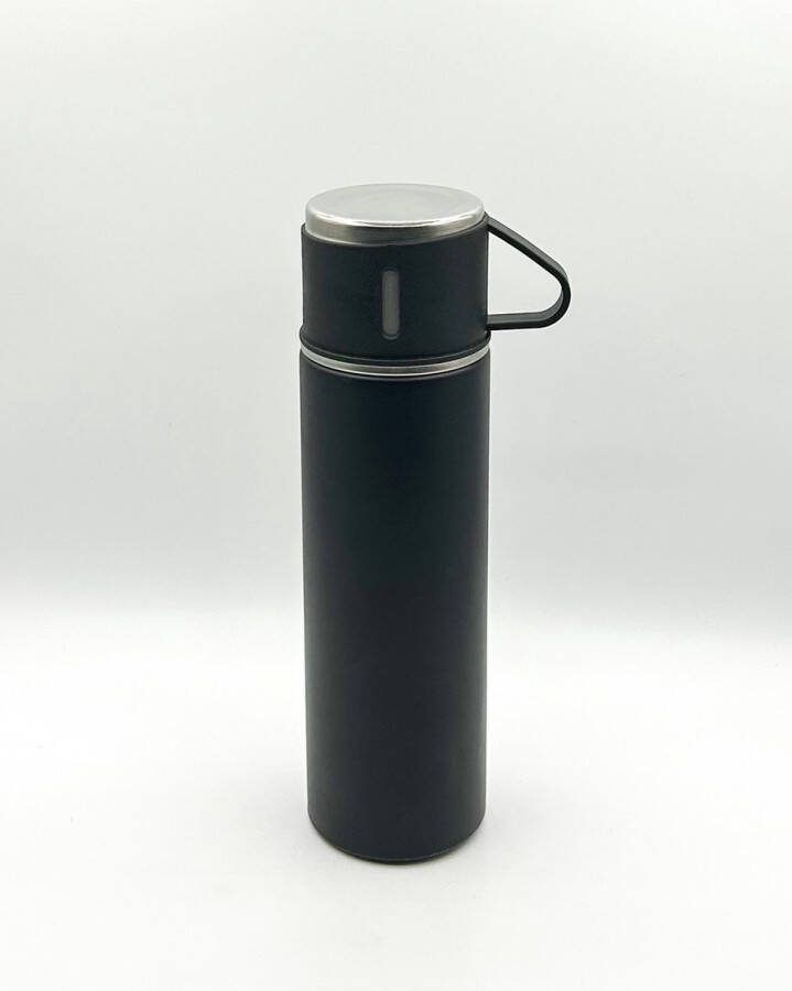 CB Coffea and more Thermosfles Met kopje Zwart 500ml
