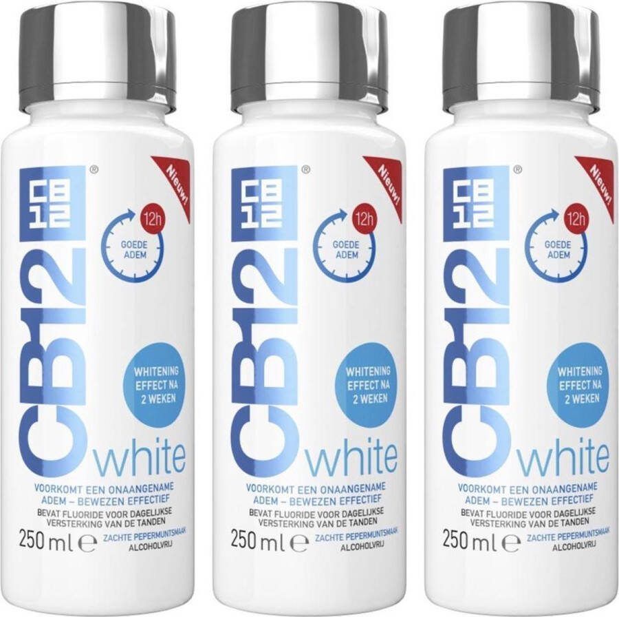 CB12 Mondspoeling White Multi Pack 3 x 250 ml