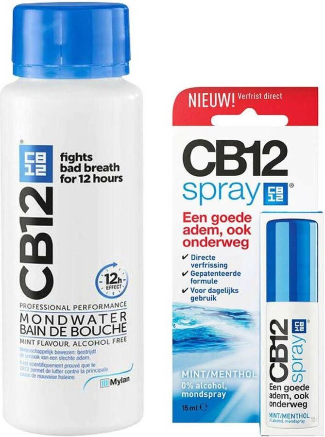 CB12 Original Mondwater + Mondspray Pakket