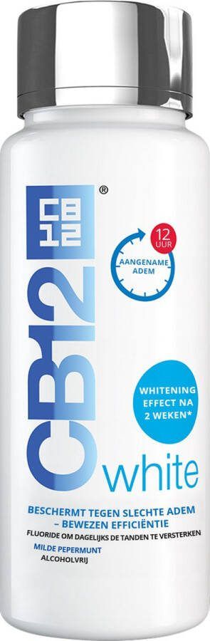 CB12 White Mondspoeling Beschermt tegen slechte adem Helpt de tanden witter te maken Mondwater 250ml