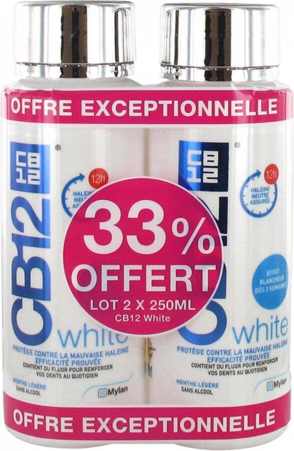 CB12 Wit Mondwater Set van 2 x 250 ml