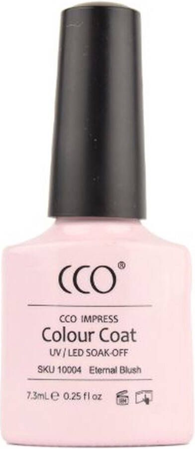 CCO Shellac CCO kleur Eternal Blush 10004 Roze Transparante kleur 7.3ml Vegan