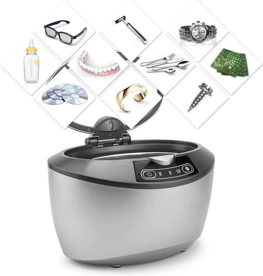 Cd Ultrasoon Reiniger Reinigingsapparaat voor Sieraden en Brillen Ultrasonic Cleaner 750ml