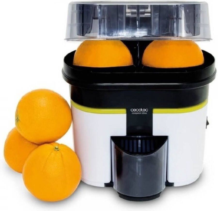 Cecotec 04039 elektrische citruspers Zwart Transparant Wit Geel 0 5 l 90 W