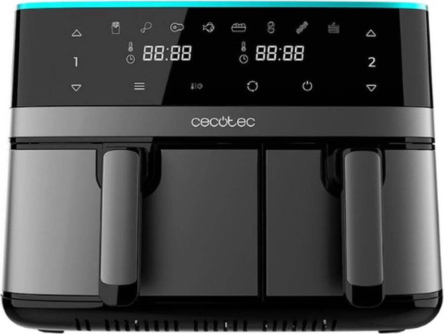 ‎Cecotec Dubbele Airfryer Deluxe Duo Airfryer XXL Dubbele Airfryer XXXL heteluchtoven Airfryer Oven