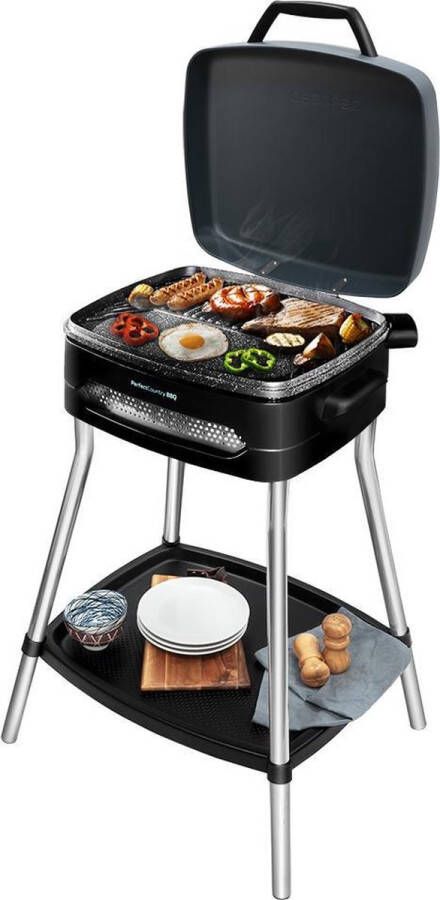 Cecotec Elektrische Barbecue Grilloppervlak (LxB) 36x40 cm Met Anti aanbak RVS