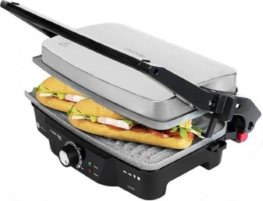 Cecotec Contactgrillstand Rock&apos;n Grill 1500W Zwart Zilverkleurig 1500 W