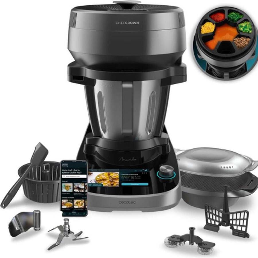Cecotec Keukenrobot Keukenmachine Foodprocessor Keukenrobots Keukenmachines Keukenmixer Foodprocessor 1700 Watt Deegmachine
