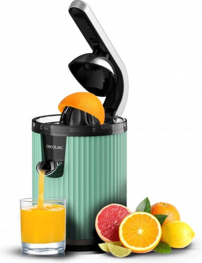 Cecotec Xqueeze RetroJuice 600 Slowjuicer 600 W Zwart Groen Roestvrijstaal