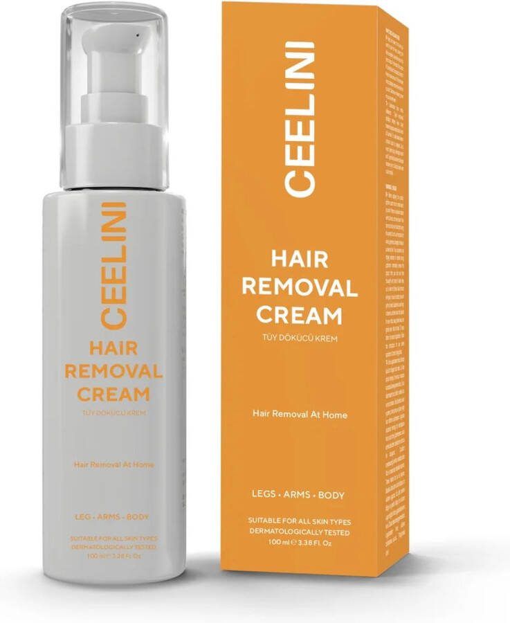 CEELINI (The CEEL) Ontharingscrème Ontharingscreme en haarverminderende crème van ongewenste haren Snelle ontharing zonder pijn en irritatie Voor man en vrouw alle huidtype Hair removal cream 100 ml