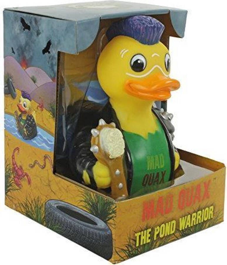 CELEBRIDUCKS Mad Quax The Pond Warrior UIT Mad Max serie RUBBER DUCK: 11cm bekendste badeendjes merk uit de USA