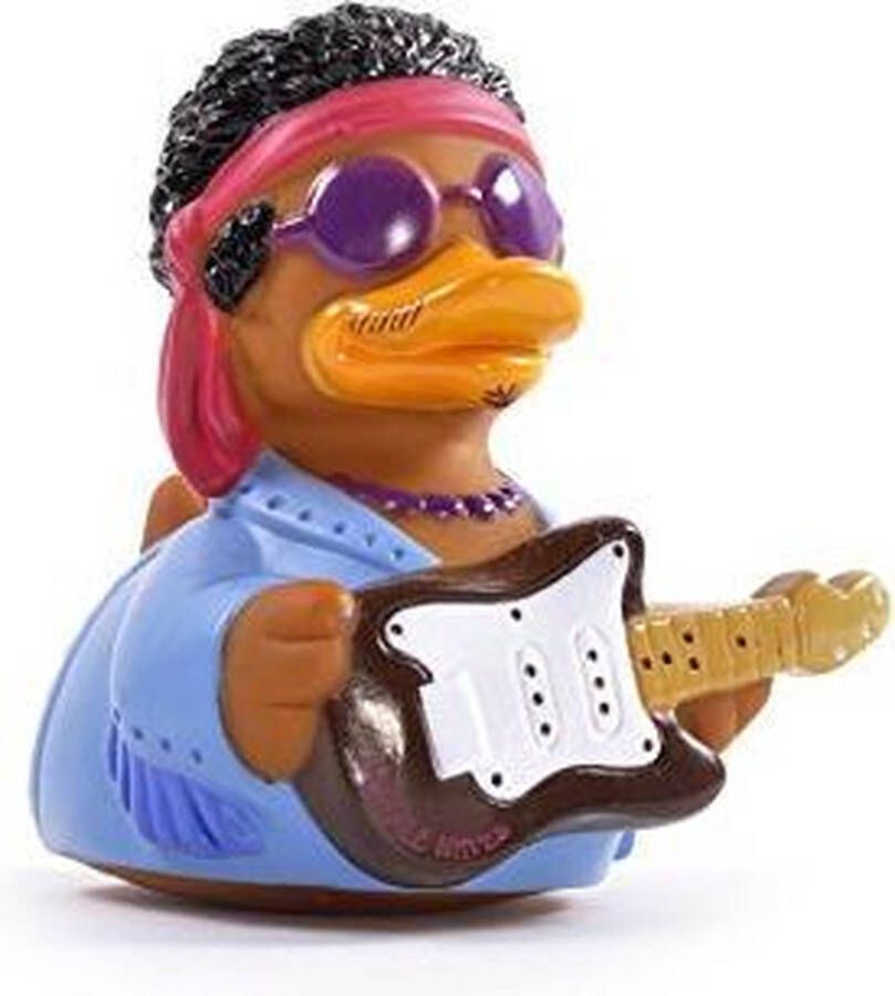 CELEBRIDUCKS PURPLE WAVES GUITAR HERO JIMMY HENDRIX 11cm bekendste badeendjes merk uit de USA