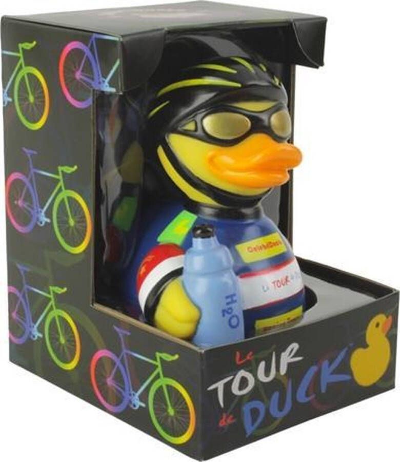 CELEBRIDUCKS TOUR DE DUCK WIELRENNER EENDJE TOUR DE FRANCE 11cm bekendste badeendjes merk uit de USA