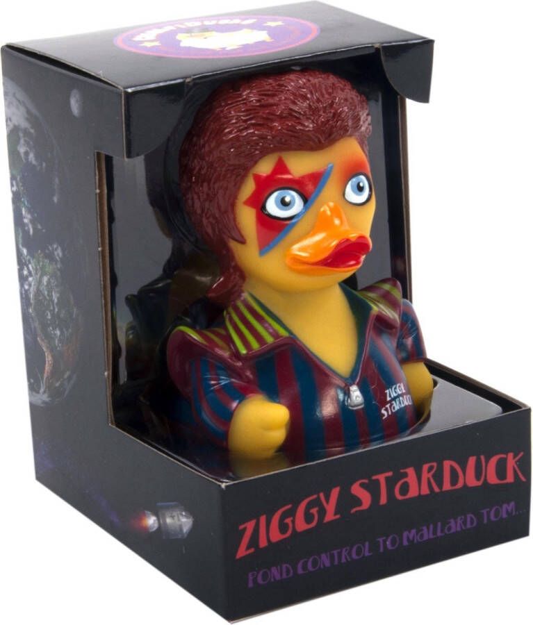 CELEBRIDUCKS ZIGGY STARDUCK Pop Music Rubber Duck DAVID BOWIE 11cm bekendste badeendjes merk uit de USA