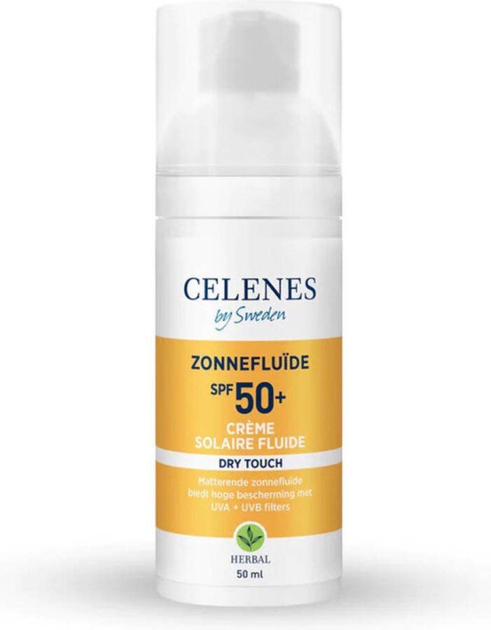 CELENES by Sweden Herbal Sun Dry Touch SPF50+ 50ml Zonnebrand Zonnebrandcrème voor Alle Huidtypes