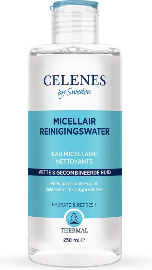 CELENES by Sweden Thermal Micellair Reinigingswater 250ml Voor Vette en Gecombineerde Huid Reinigingslotions Toner Gezichtsreiniging Thermische Micellair Reinigingswater