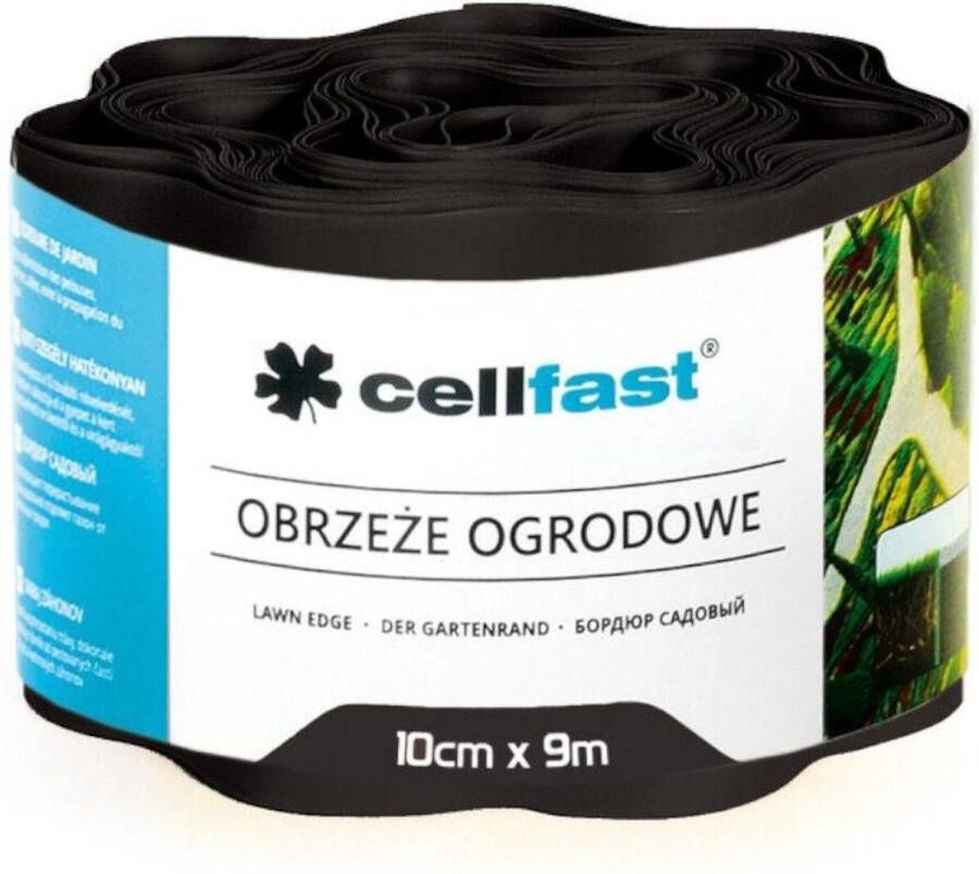 Cellfast Tuinhekken Gegolfde tuinrand 10cm x 9m Zwart