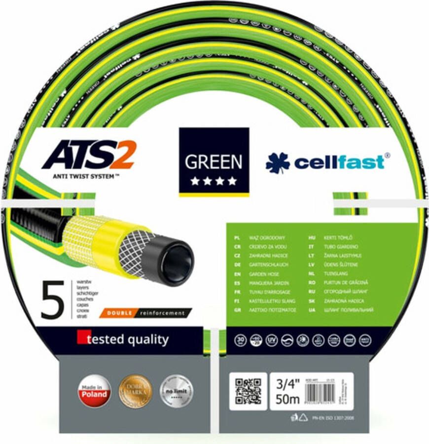 Cellfast Tuinslang Green Ats2™ 3 4 50 M (CF15-121)