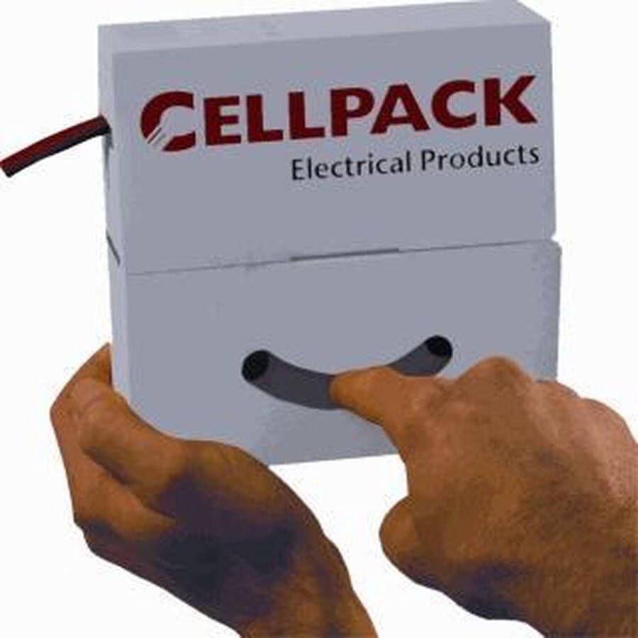 Cellpack 127094 Krimpkous zonder lijm Rood 25.40 mm 12.70 mm Krimpverhouding:2:1 4 m