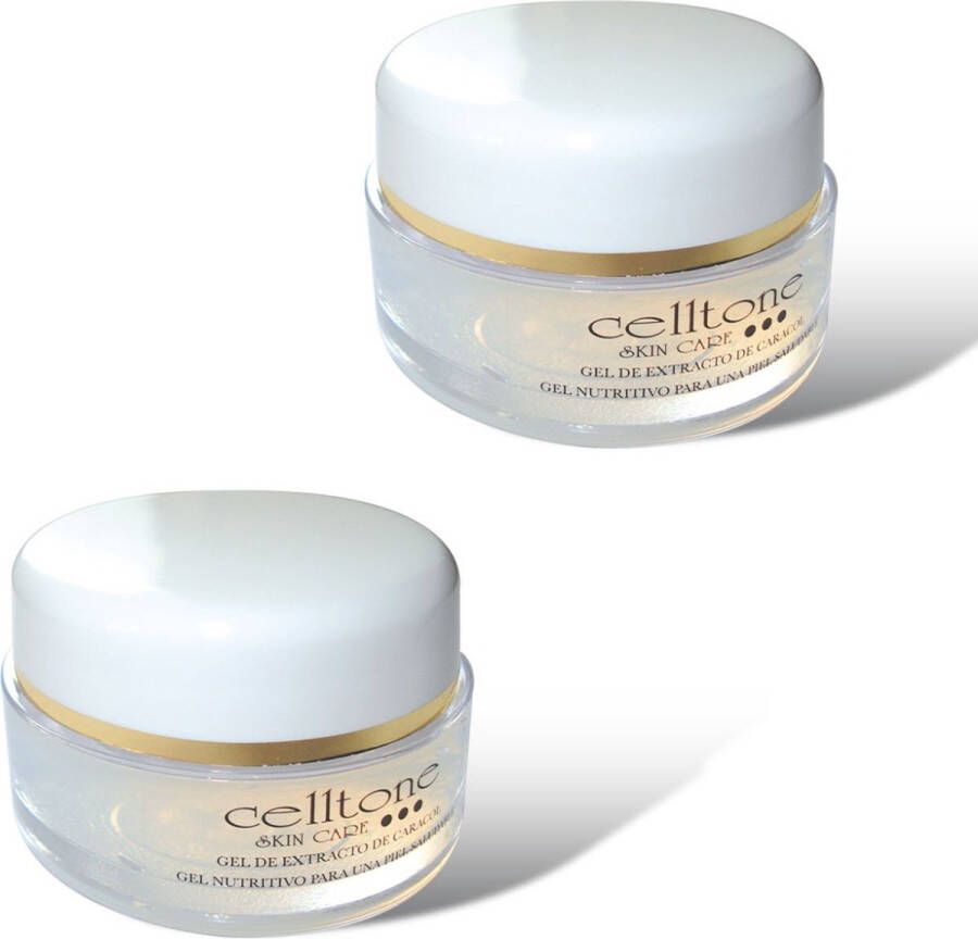 Celltone Dagcrème Slakkenslijmcrème 2x 50 ML Anti rimpel Littekencrème Slakkencrème voor acne puistjes rimpels Acneverzorging Slakken serum gel voor vrouwen mannen tieners escargot cream voor gezicht en onder de ogen