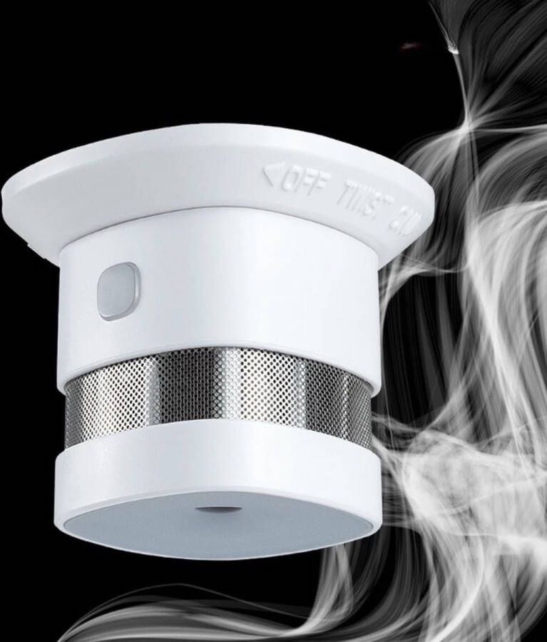 CELT Rookmelder 3 jaar batterij – 85dB geluid 360° monitoring Red dot design award Lage batterij melder – Wit