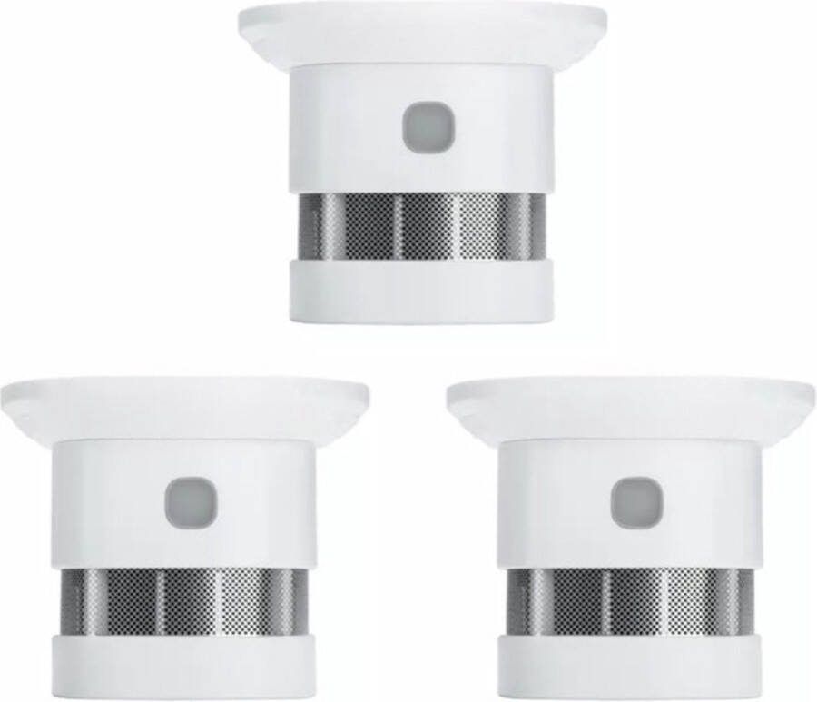 CELT Rookmelder (3st) 3 jaar batterij – 85dB geluid 360° monitoring Red dot design award Lage batterij melder – Wit