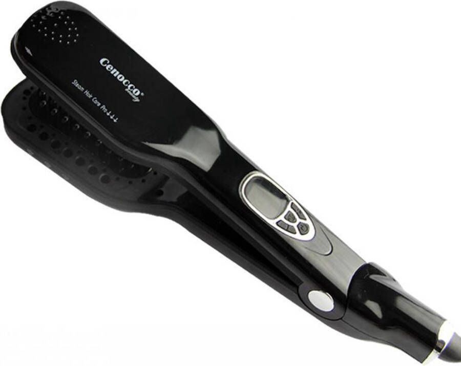 Cenocco Beauty Cenocco CC-9014- Stoom borstel Stijlborstel Fohnborstel voor alle haartypen 5 standen Max 230 °C Zwart