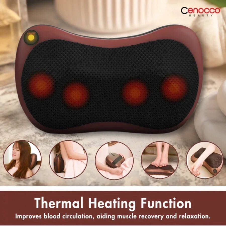 Cenocco Beauty Cenocco Multifunctioneel Massagekussen Zwart