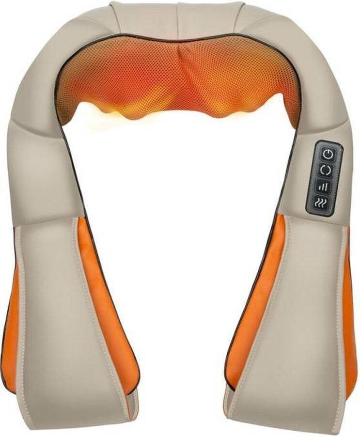 Cenocco Omnium Shiatsu Massagekussen Nekmassage apparaat Rugmassage Schoudermassge Inclusief autolader