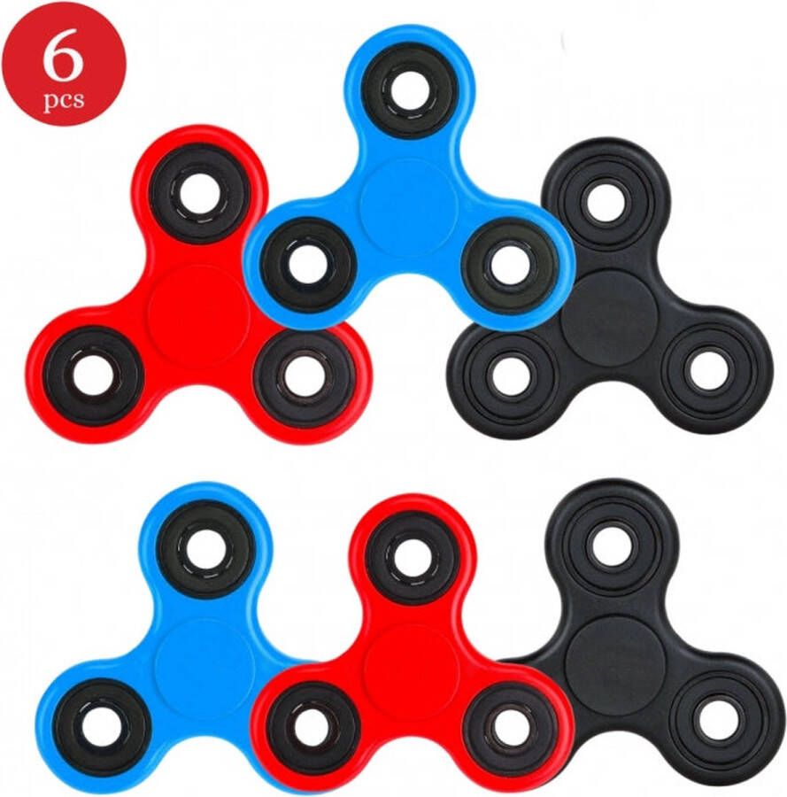 Cenocco Set van 6 Sensorische Fidget Spinner Speelgoed