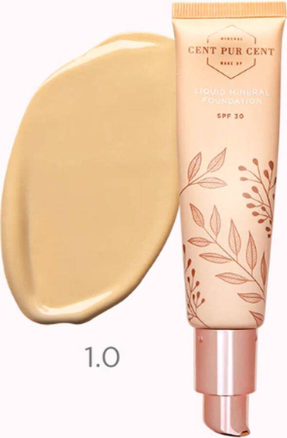 Cent pur cent Liquid mineral foundation SPF30 1.0