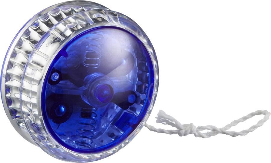 CEPEWA Speelgoed Jojo met LED licht voor kinderen en volwassenen blauw kunststof