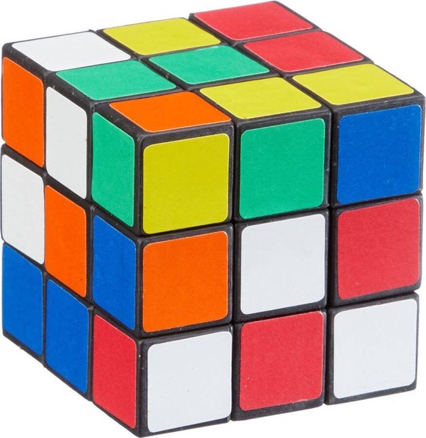 CEPEWA Gekleurde kubus puzzels 6 cm Breinbrekers behendigheids puzzels en spellen