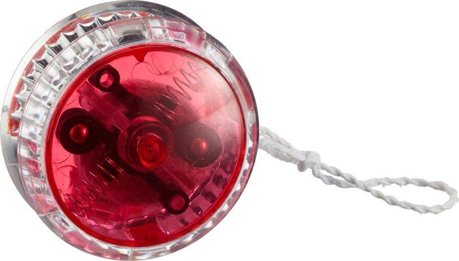 CEPEWA Speelgoed Jojo met LED licht voor kinderen en volwassenen rood kunststof